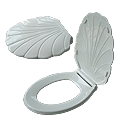 Plastic covered toilet 