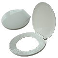 Plastic covered toilet 